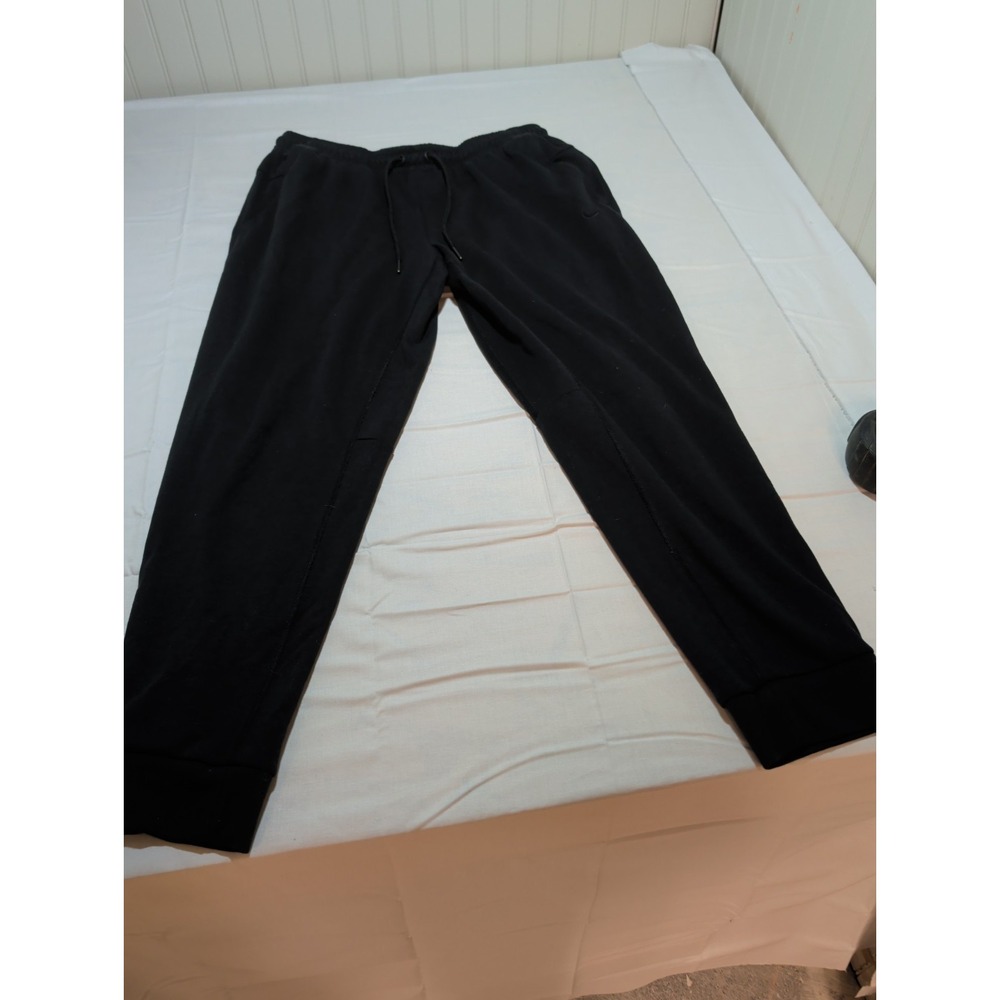 Nike Therma Dri Fit Pants Women's Size M Black Training Sweatpants Drawstring